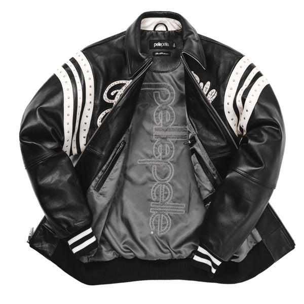 Pelle Pelle Encrusted Varsity Plush