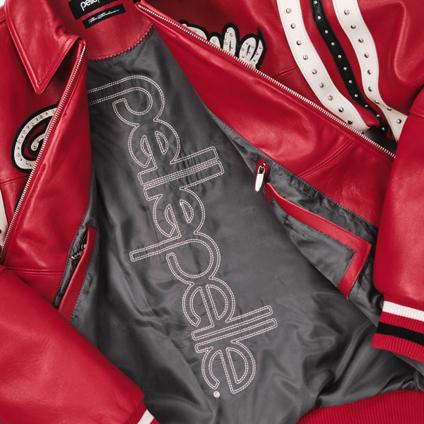 Pelle Pelle Encrusted Varsity Plush