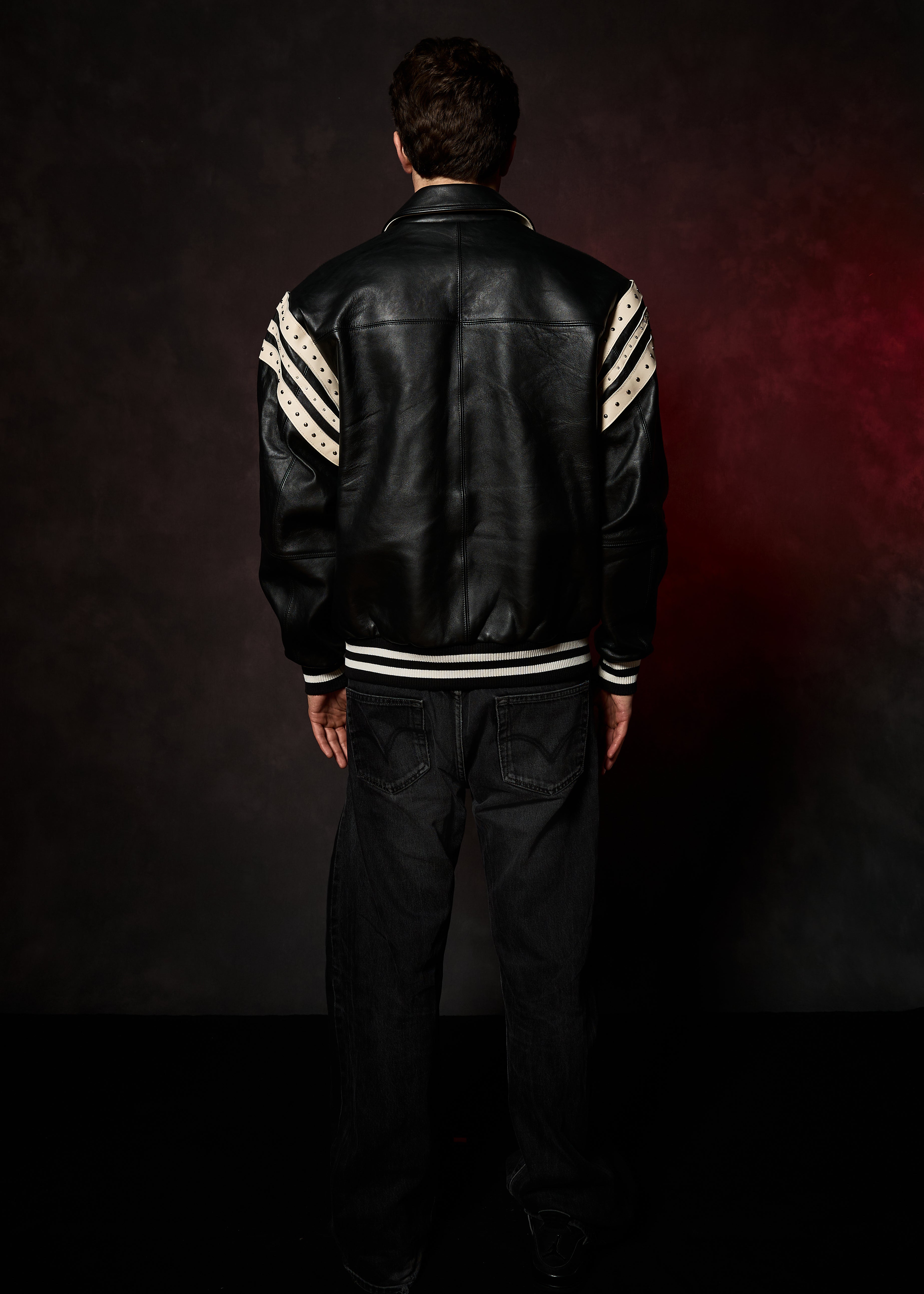 Pelle Pelle Encrusted Varsity Plush